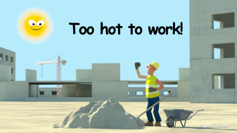 Napo in Too hot to work